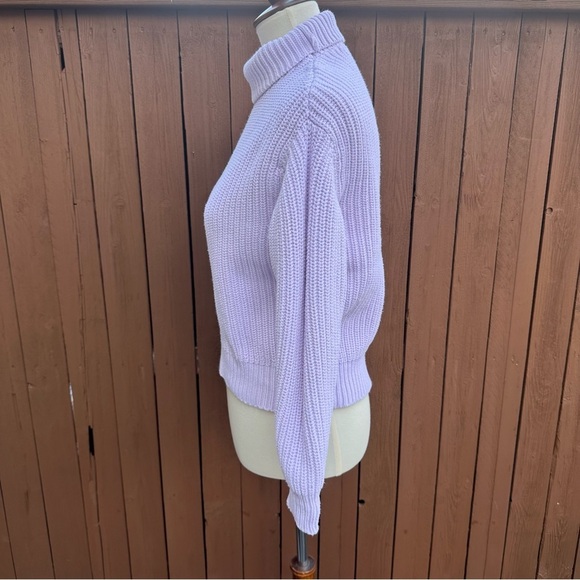French Connection | Size XS Lavender Cableknit Sweater - Picture 3 of 14